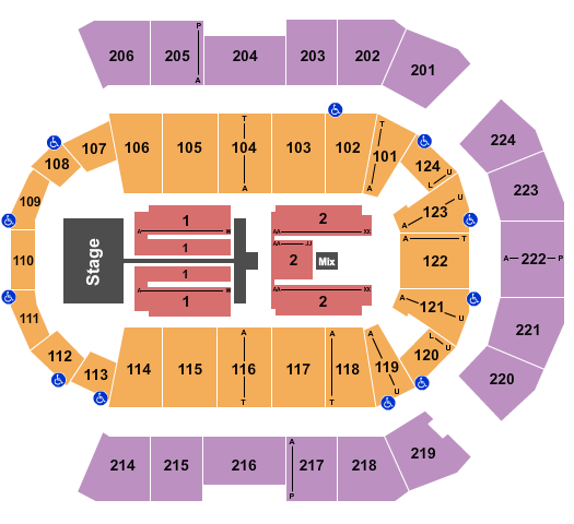 Spokane Arena TobyMac Seating Chart