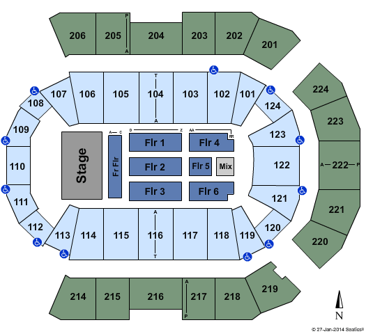 Spokane Arena Tool Seating Chart