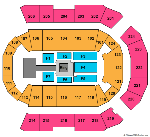 Spokane Arena Spokane Arena Seating Chart