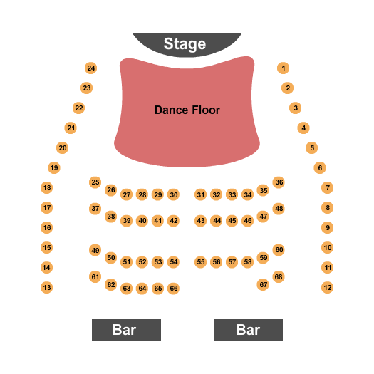 Sport of Kings Theatre Endstage Dancefloor Seating Chart