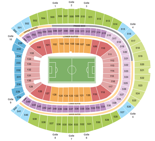 Denver Mile High Stadium Seating Chart