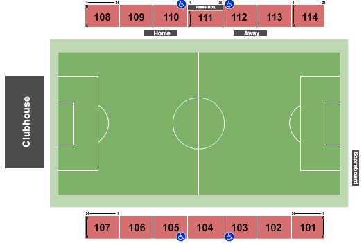 Sportsplex at Matthews Soccer Seating Chart
