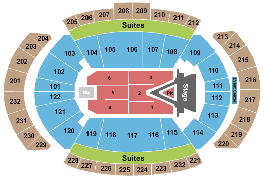 T-Mobile Center Aerosmith Seating Chart