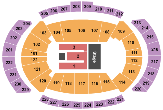 T-Mobile Center Banda MS Seating Chart