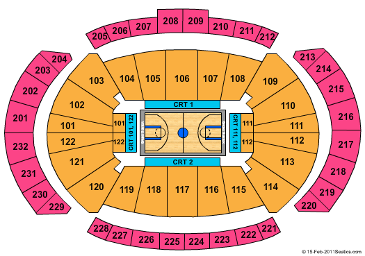 T-Mobile Center Big 12 Basketball Seating Chart