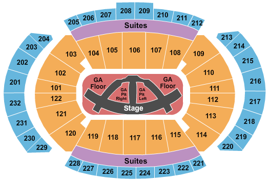 T-Mobile Center Carrie Underwood Seating Chart