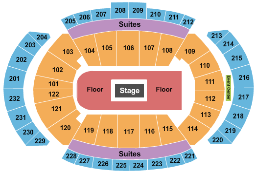 T-Mobile Center Center Stage 3 Seating Chart
