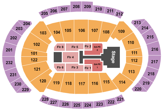 T-Mobile Center seating chart event tickets center