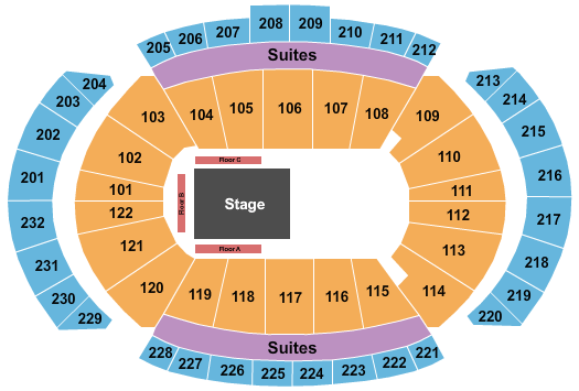 T-Mobile Center Cirque Crystal Seating Chart