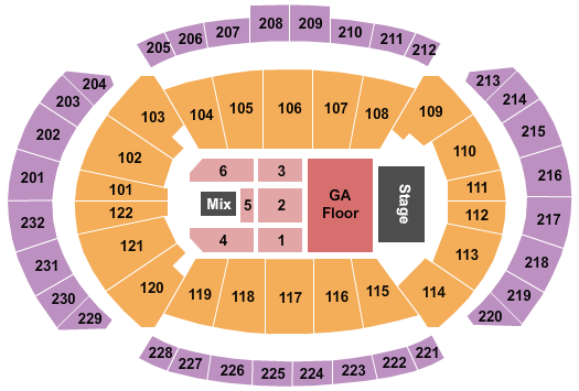 T-Mobile Center Dan And Shay Seating Chart