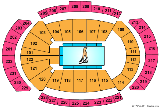 T-Mobile Center Disney On Ice Seating Chart