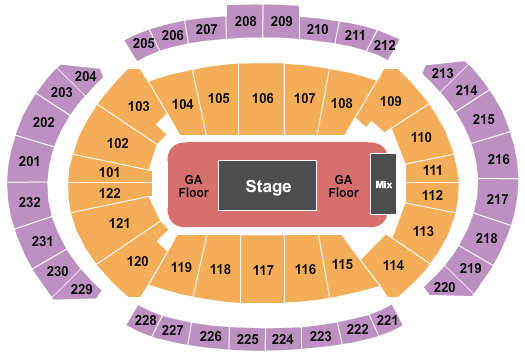 T-Mobile Center Drake Seating Chart