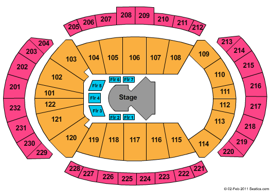 T-Mobile Center Cirque - Dralion Seating Chart