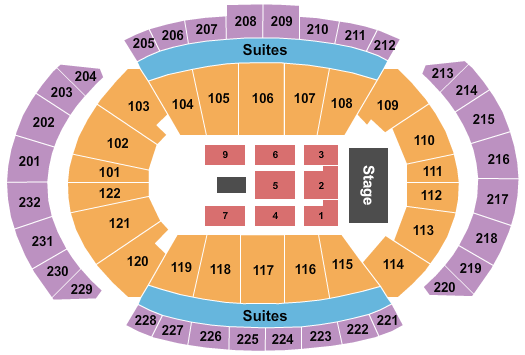 T-Mobile Center Endstage-3 Seating Chart