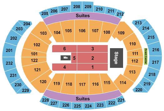 T-Mobile Center Seating Chart