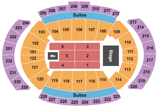 T-Mobile Center Endstage 5 Seating Chart