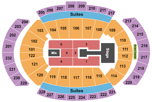 T-Mobile Center Endstage Catwalk Seating Chart