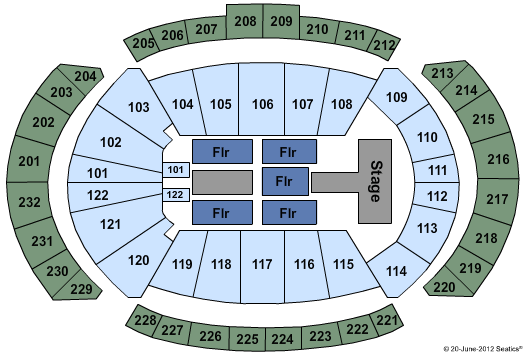 T-Mobile Center Enrique Inglesias Seating Chart