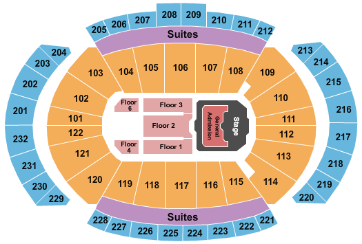 T-Mobile Center Eric Church Seating Chart
