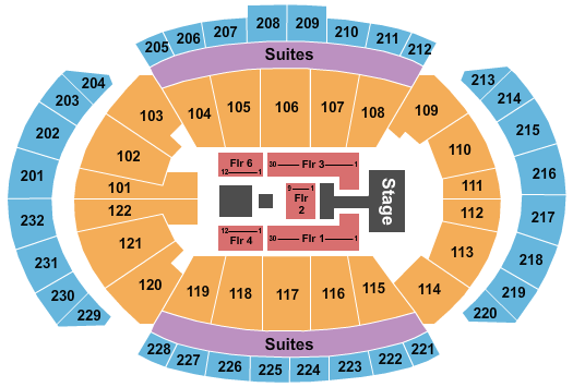 T-Mobile Center For King and Country Seating Chart