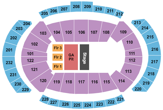 T-Mobile Center Gorillaz Seating Chart