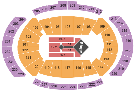 T-Mobile Center Hillsong United Seating Chart