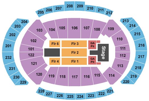 T-Mobile Center Imagine Dragons Seating Chart