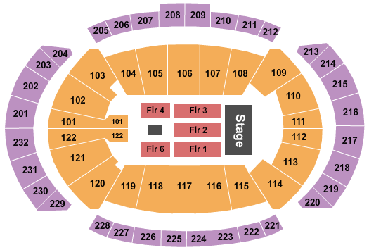 T-Mobile Center Janet Jackson Seating Chart