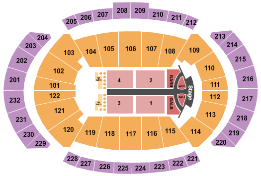 T-Mobile Center Jonas Brothers 2019 Seating Chart