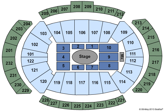 T-Mobile Center Josh Groban Seating Chart