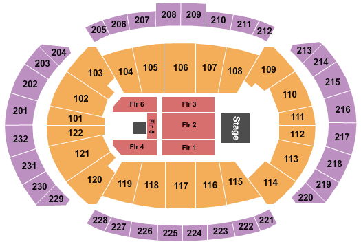 Journey Def Leppard Seating Chart