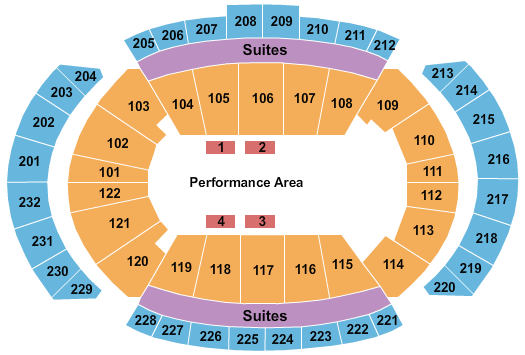 seating chart for T-Mobile Center - Jurassic World - eventticketscenter.com