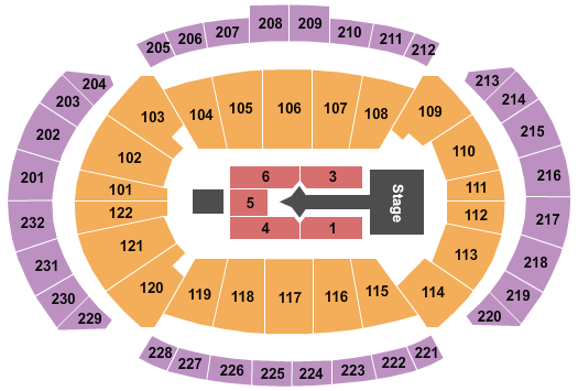 T-Mobile Center Justin Bieber Seating Chart
