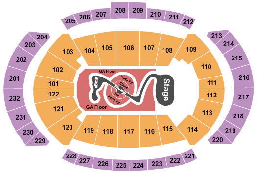 T-Mobile Center Justin Timberlake Seating Chart