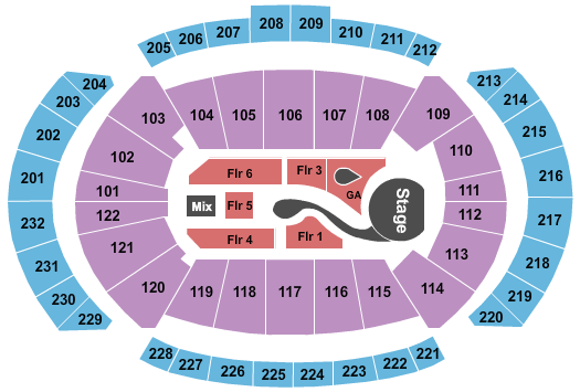 T-Mobile Center Katy Perry Seating Chart