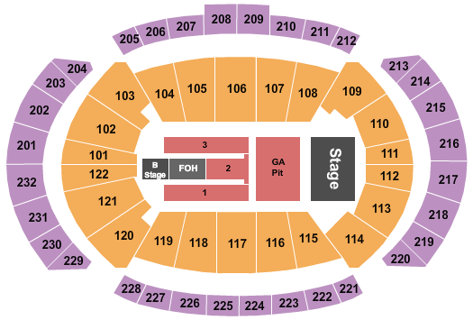 T-Mobile Center Keith Urban Seating Chart