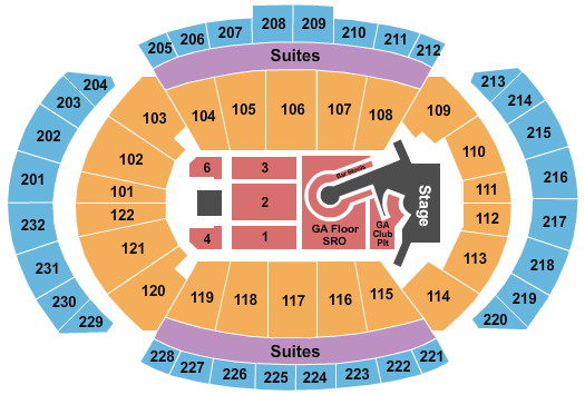 T-Mobile Center Kelly Clarkson Seating Chart