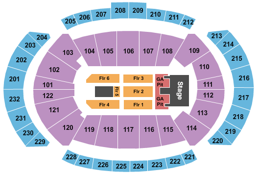 T-Mobile Center Lady Antebellum Seating Chart