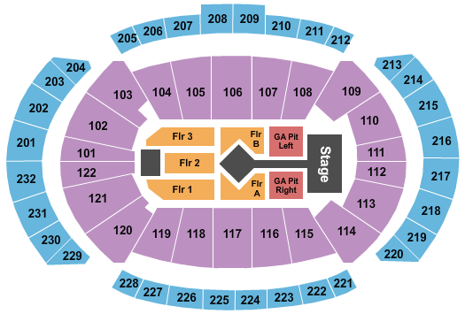 T-Mobile Center Luke Bryan Seating Chart