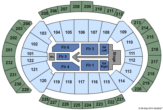 T-Mobile Center Maroon 5 Seating Chart