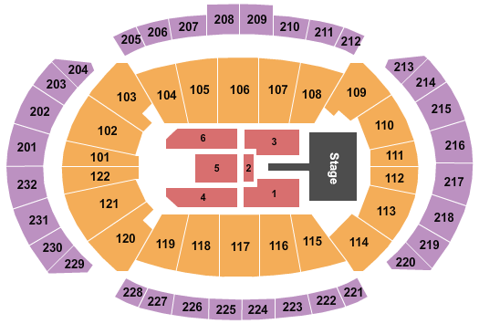 T-Mobile Center Maroon 5 2020 Seating Chart