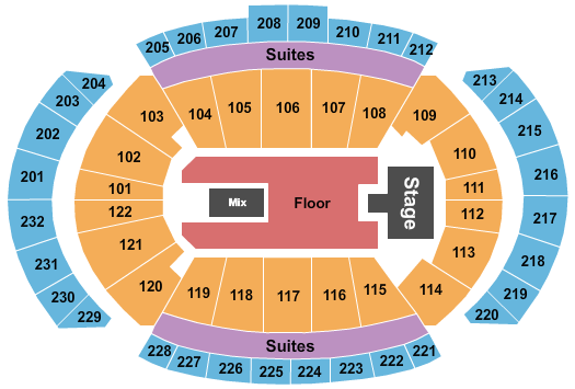 T-Mobile Center NF 2024 Seating Chart