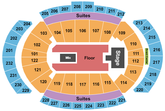 T-Mobile Center NF Seating Chart