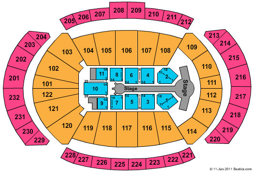 T-Mobile Center NKOTBSB Seating Chart