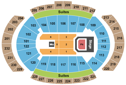 T-Mobile Center Panic! At The Disco 2 Seating Chart