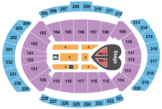 T-Mobile Center Pink Seating Chart