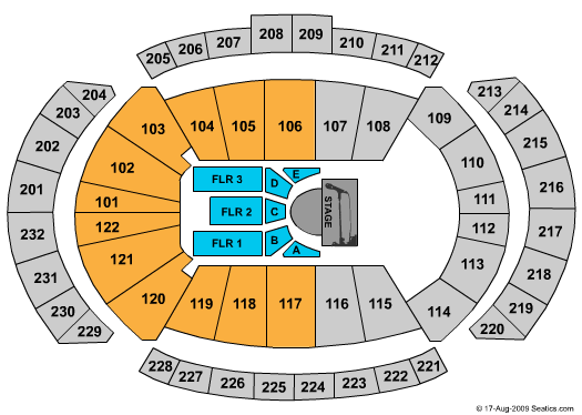 T-Mobile Center SYTYCD Seating Chart