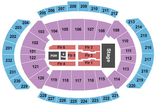 T-Mobile Center Shania Twain Seating Chart