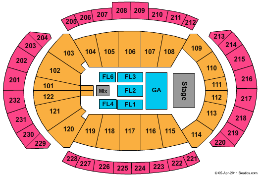 T-Mobile Center Sugarland Seating Chart
