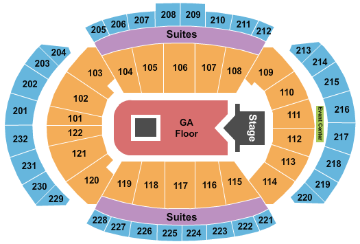 T-Mobile Center Suicideboys Seating Chart